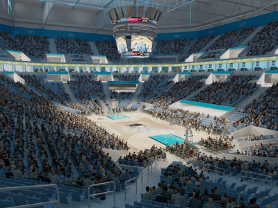 现代篮球体育馆