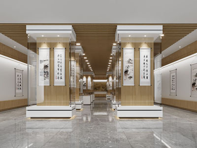 新中式书画展厅展览