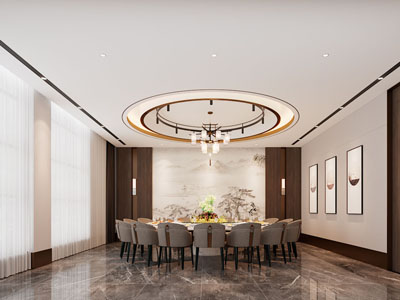 新中式酒店包厢包间