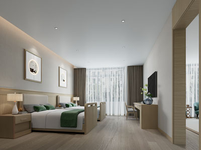 新中式酒店客房