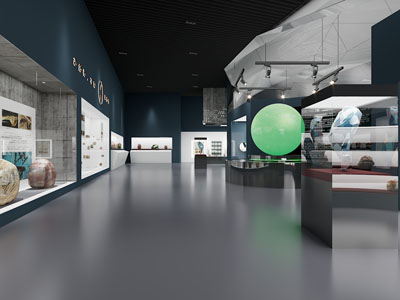 现代地质博物馆 展厅展览3d模型 现代地质博物馆 展厅展览