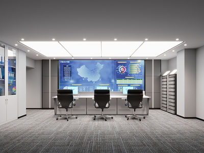 现代监控室 指挥中心