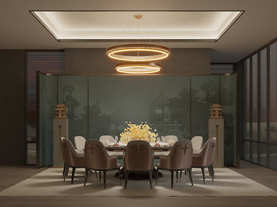 新中式酒店包厢包间