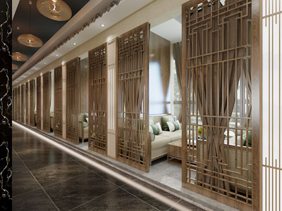 新中式接待区 洽谈区