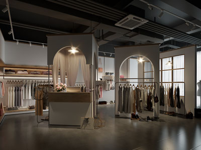 工业风loft服装专卖店