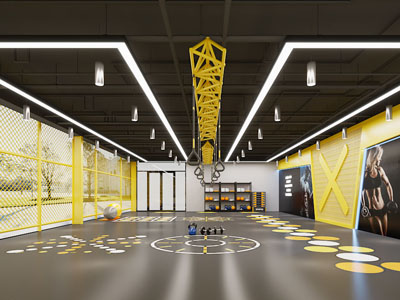 现代健身房 瑜伽馆