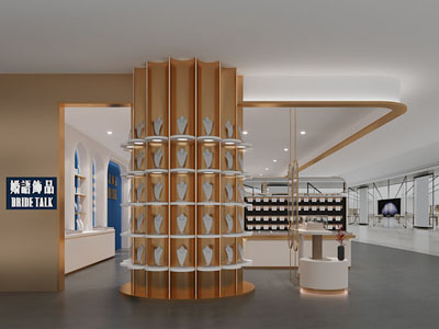 现代珠宝首饰专卖店门头