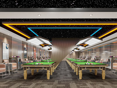 现代娱乐台球室