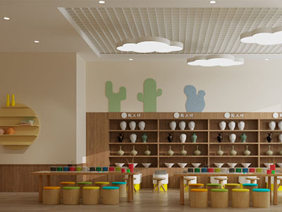 现代幼儿园陶艺教室