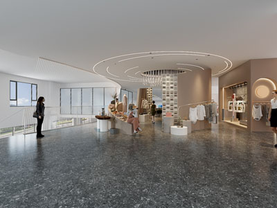 现代服装专卖店 门头