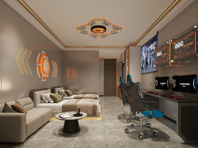 现代电竞游戏客房