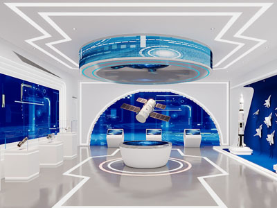 现代科技航空展厅展览