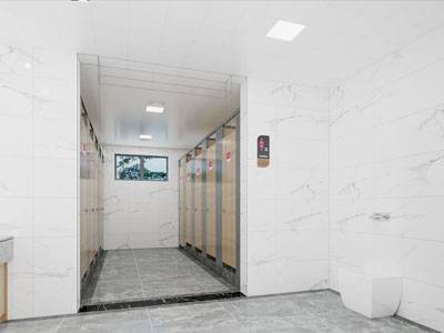 现代公共卫生间 洗手间