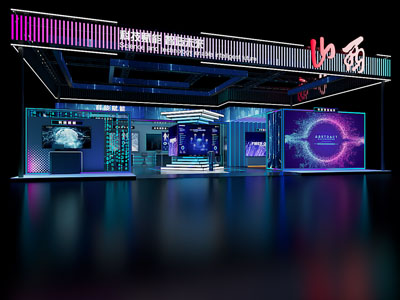 现代科技馆展厅展览门头