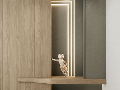 现代玄关造景柜