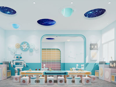 现代幼儿园手工教室