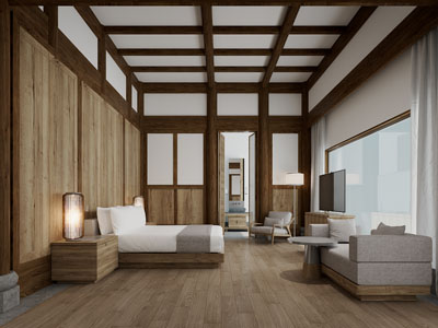 新中式民宿酒店客房套房