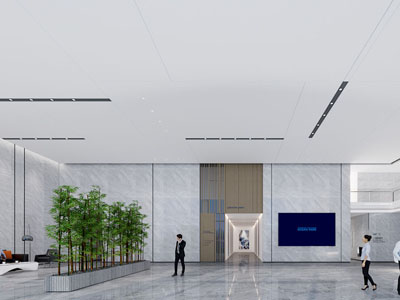 现代酒店大堂前台接待