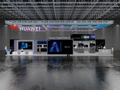 工业风loft华为展厅展览