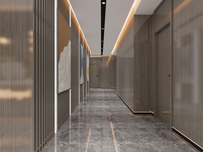 新中式酒店过道