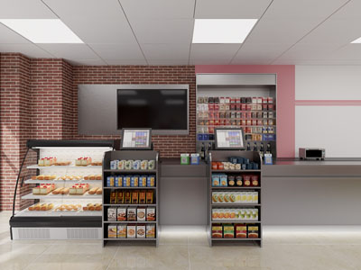 现代便利店收银台3d模型 现代便利店收银台