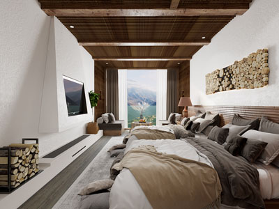 侘寂风民宿酒店客房