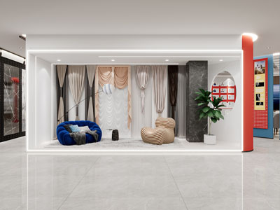 现代窗帘专卖店 门头