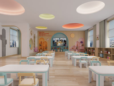 现代幼儿园阅览室 活动教室