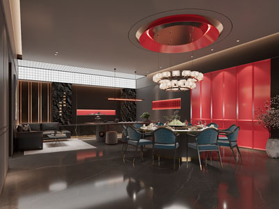 新中式酒店包厢包间