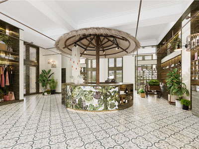 现代复古护肤化妆品专卖店