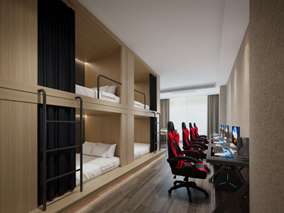 现代电竞游戏客房包房