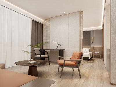 新中式酒店客房套房