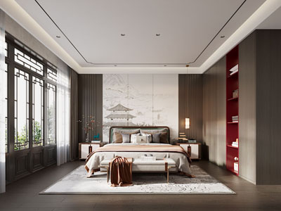 新中式卧室