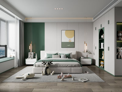 现代卧室 儿童房