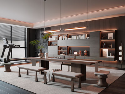 新中式中古风茶室