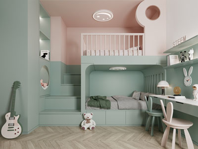 现代卧室 儿童房 公主房 女儿房