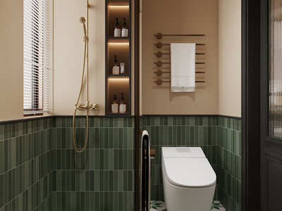 现代复古卫浴间 洗手间