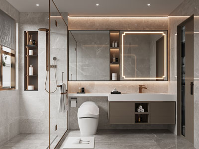 新中式卫浴间 洗手间