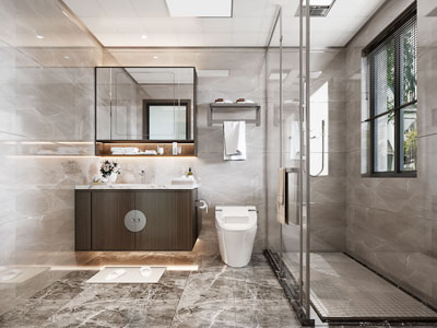 新中式卫浴间 洗手间