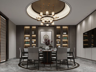 新中式酒店包厢包间