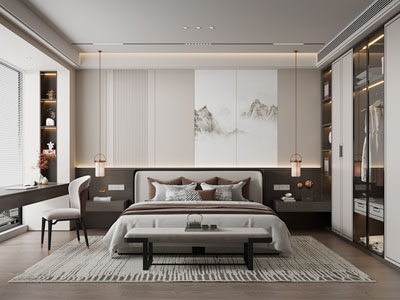 新中式卧室