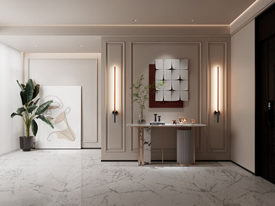 现代轻奢玄关门厅