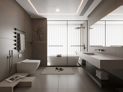 现代卫浴间 洗手间