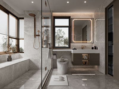 新中式卫浴间 洗手间