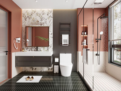 现代卫浴间 洗手间