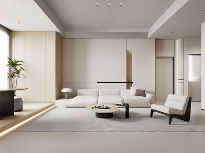 现代奶油风客厅