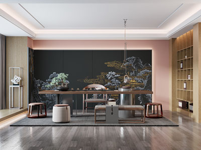 新中式中古风茶室