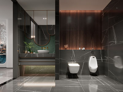 现代轻奢卫生间 洗手间