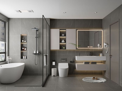 现代卫浴间 洗手间