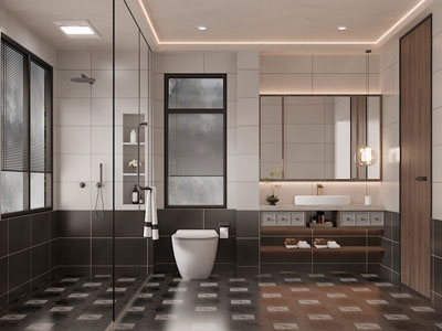 现代卫浴间 洗手间